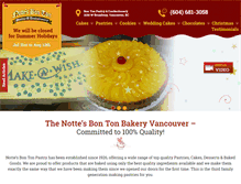 Tablet Screenshot of nottesbontonpastry.com